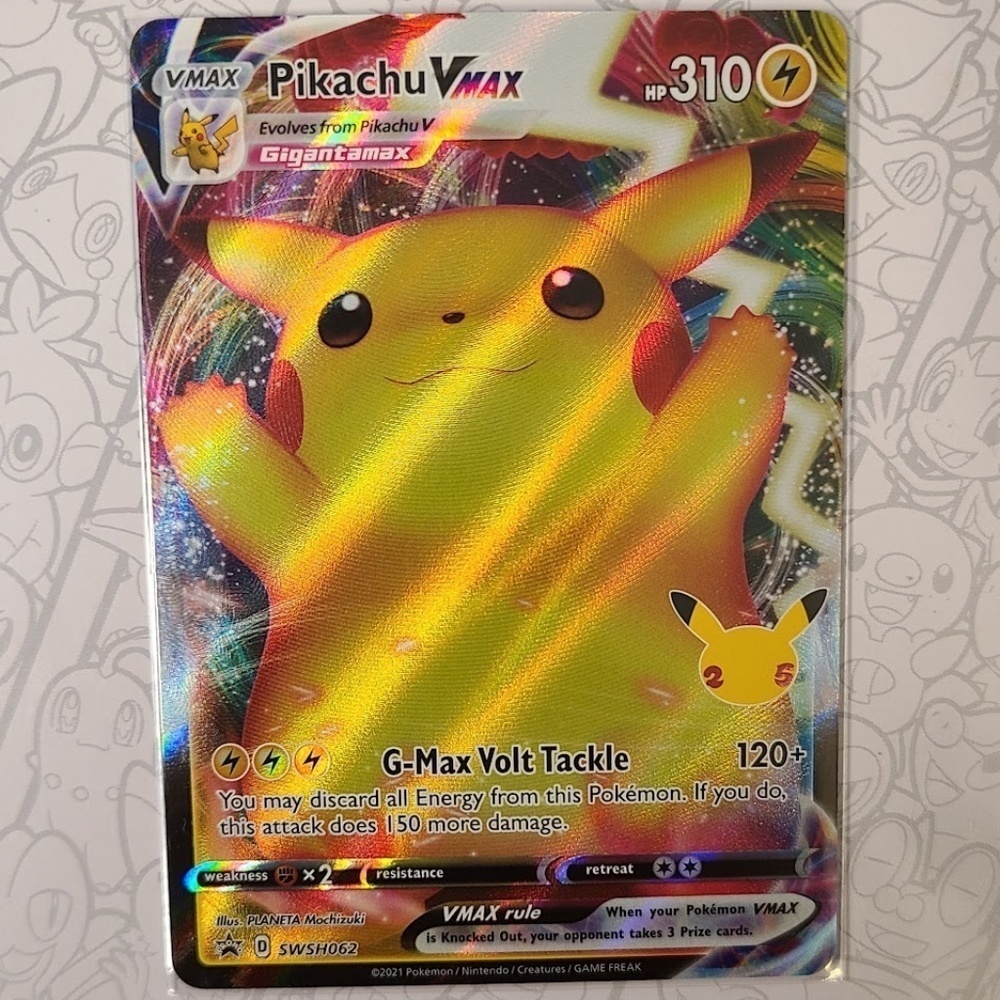 Pikachu VMax swsh062 25Th Anniversary Celebration Pokémon TCG